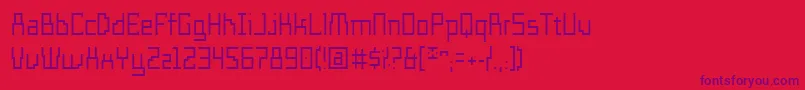 Шрифт TemploFino – фиолетовые шрифты на красном фоне