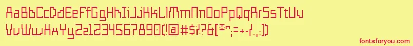Подробнее о шрифте TemploFino Шрифт TemploFino – красные шрифты на жёлтом фоне