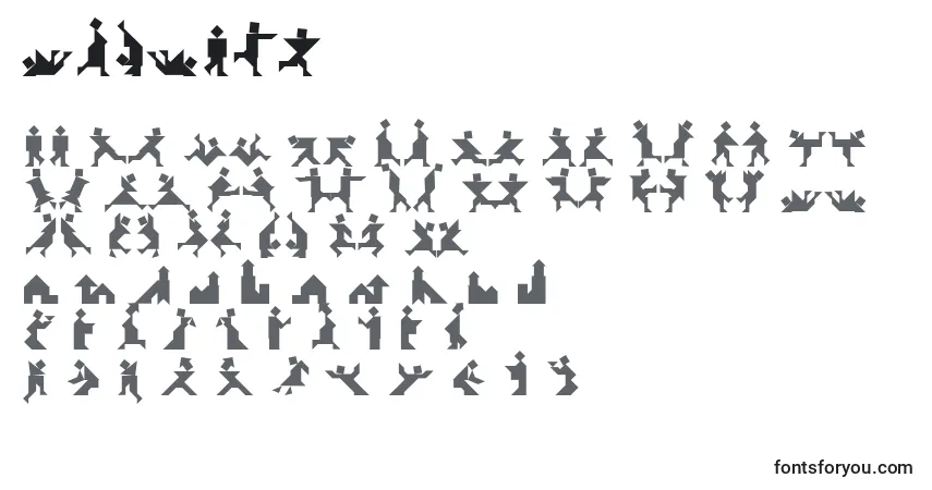 Fuente Textanp - alfabeto, números, caracteres especiales
