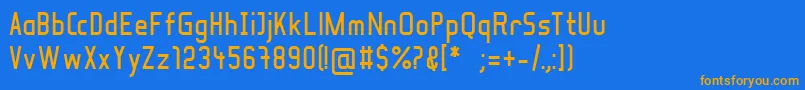 Шрифт SoulLotionBold – оранжевые шрифты на синем фоне