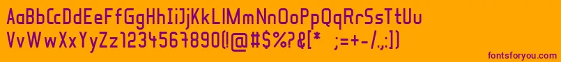 SoulLotionBold Font – Purple Fonts on Orange Background