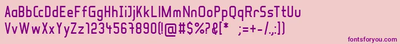 SoulLotionBold Font – Purple Fonts on Pink Background