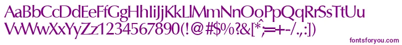 OptimummeddbNormal Font – Purple Fonts on White Background