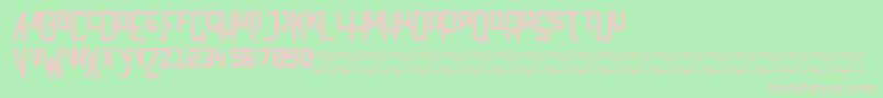 SlTyftv Font – Pink Fonts on Green Background