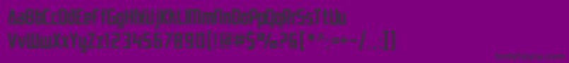 SfElectrotomeCondensed Font – Black Fonts on Purple Background