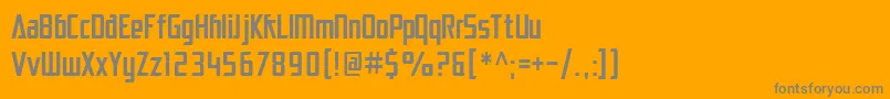 Weitere Informationen zur SfElectrotomeCondensed-Schriftart SfElectrotomeCondensed-Schriftart – Graue Schriften auf orangefarbenem Hintergrund