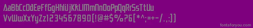 SfElectrotomeCondensed Font – Gray Fonts on Purple Background