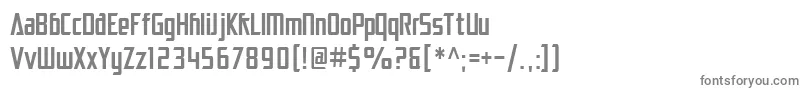 SfElectrotomeCondensed-fontti – harmaat kirjasimet valkoisella taustalla