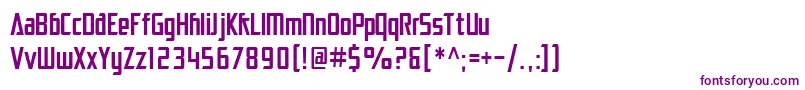 SfElectrotomeCondensed Font – Purple Fonts on White Background