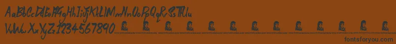 DarksideOfTheMourning Font – Black Fonts on Brown Background