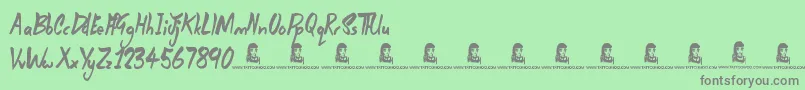 fuente DarksideOfTheMourning – Fuentes Grises Sobre Fondo Verde