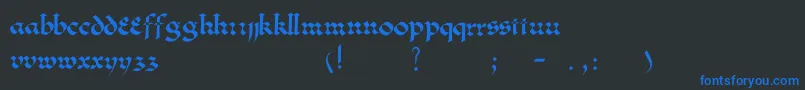 Подробнее о шрифте Lombardo Шрифт Lombardo – синие шрифты на чёрном фоне
