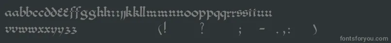 Lombardo Font – Gray Fonts on Black Background