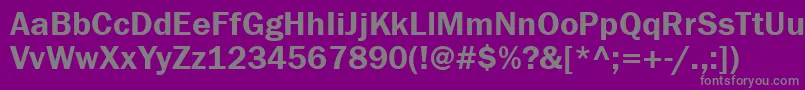 Franklingothdemigtt Font – Gray Fonts on Purple Background