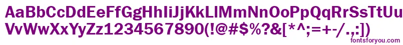 Franklingothdemigtt-fontti – violetit fontit