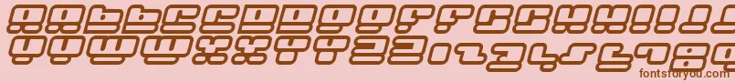 Facehi Font – Brown Fonts on Pink Background
