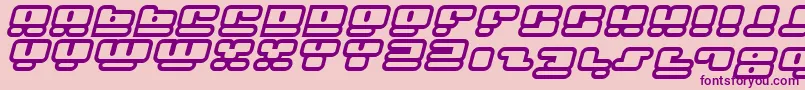 Facehi Font – Purple Fonts on Pink Background