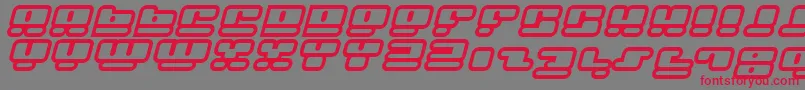 フォントFacehi – 赤い文字の灰色の背景