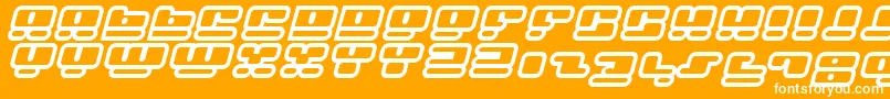 フォントFacehi – オレンジの背景に白い文字