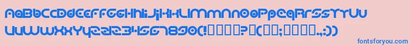 PlanetaryOrbiterBold Font – Blue Fonts on Pink Background