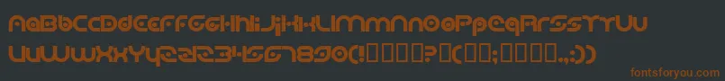 PlanetaryOrbiterBold Font – Brown Fonts on Black Background