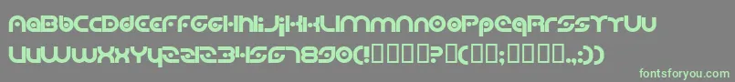 PlanetaryOrbiterBold Font – Green Fonts on Gray Background