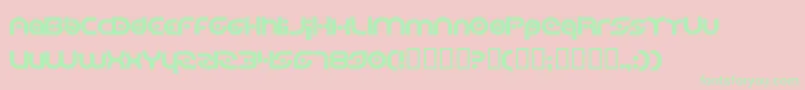 PlanetaryOrbiterBold Font – Green Fonts on Pink Background