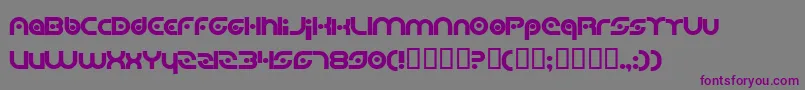 PlanetaryOrbiterBold Font – Purple Fonts on Gray Background