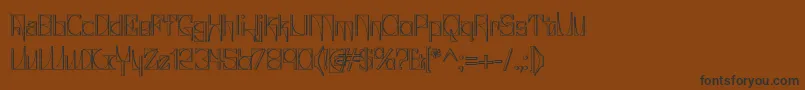 Glaukin Font – Black Fonts on Brown Background