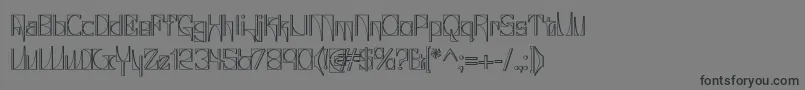 Glaukin Font – Black Fonts on Gray Background