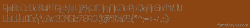 Glaukin Font – Gray Fonts on Brown Background