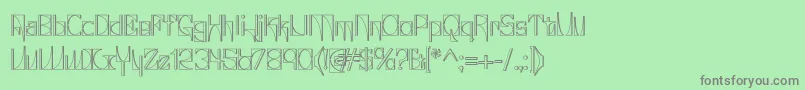 Glaukin Font – Gray Fonts on Green Background