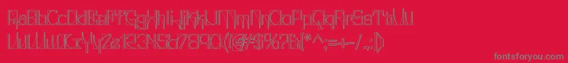 Glaukin-Schriftart – Graue Schriften auf rotem Hintergrund