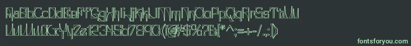 Glaukin Font – Green Fonts on Black Background