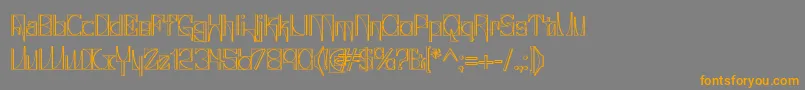 Glaukin Font – Orange Fonts on Gray Background