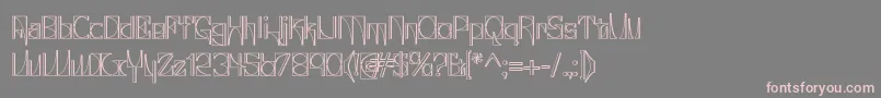 Glaukin Font – Pink Fonts on Gray Background