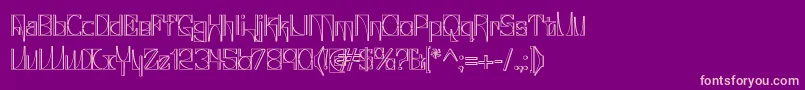 Glaukin Font – Pink Fonts on Purple Background