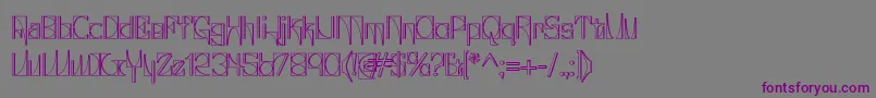 Glaukin Font – Purple Fonts on Gray Background