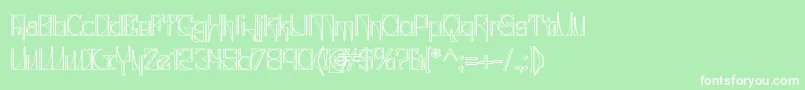 Glaukin Font – White Fonts on Green Background