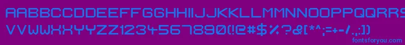 IgnisEtGlaciesExtraSharp Font – Blue Fonts on Purple Background