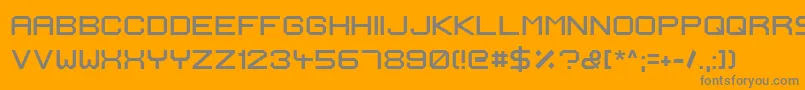 IgnisEtGlaciesExtraSharp-Schriftart – Graue Schriften auf orangefarbenem Hintergrund