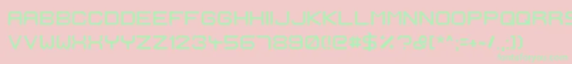 IgnisEtGlaciesExtraSharp Font – Green Fonts on Pink Background