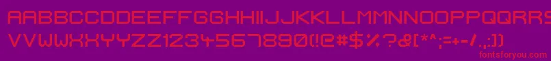 IgnisEtGlaciesExtraSharp Font – Red Fonts on Purple Background