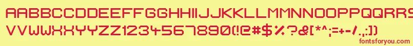 IgnisEtGlaciesExtraSharp Font – Red Fonts on Yellow Background