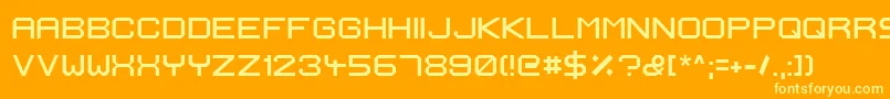 IgnisEtGlaciesExtraSharp Font – Yellow Fonts on Orange Background