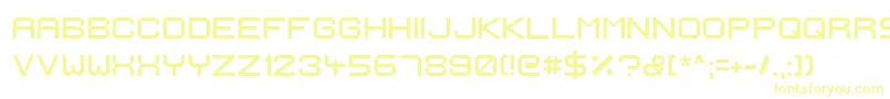 IgnisEtGlaciesExtraSharp Font – Yellow Fonts on White Background