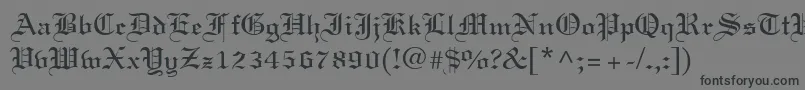 フォントLinotext – 黒い文字の灰色の背景