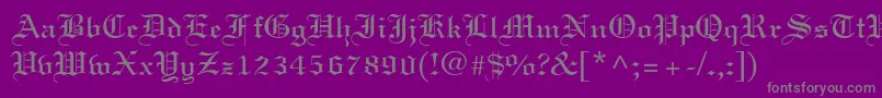 Police Linotext – polices grises sur fond violet