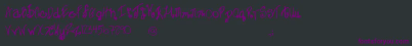 SweetJanet Font – Purple Fonts on Black Background