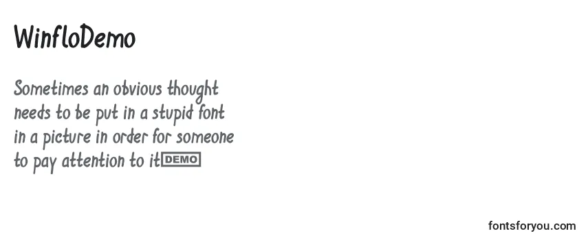 Review of the WinfloDemo Font